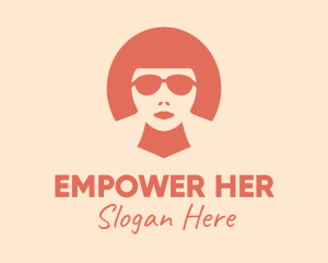 Feminist - Cool Woman Silhouette logo design