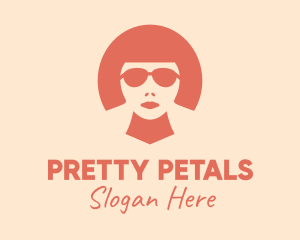 Cool Woman Silhouette logo design