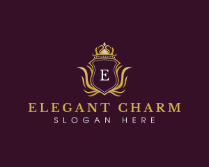 Elegant Luxury Crown logo design