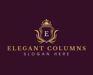 Elegant Luxury Crown logo design