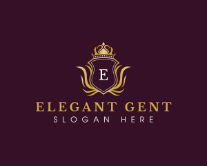 Elegant Luxury Crown logo design