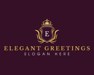 Elegant Luxury Crown logo design