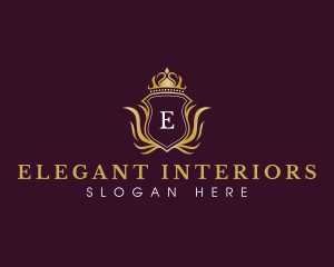 Elegant Luxury Crown logo design