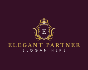 Elegant Luxury Crown logo design