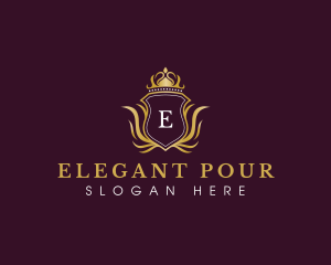 Elegant Luxury Crown logo design