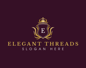 Elegant Luxury Crown logo design