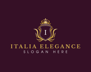 Elegant Luxury Crown logo design