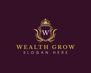 Elegant Luxury Crown logo design