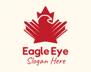 Eagle Maple Leaf logo design