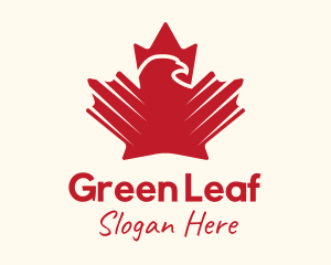 Eagle Maple Leaf logo design