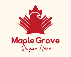 Maple - Eagle Maple Leaf logo design