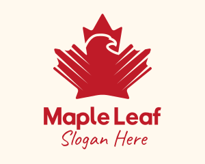 Eagle Maple Leaf logo design