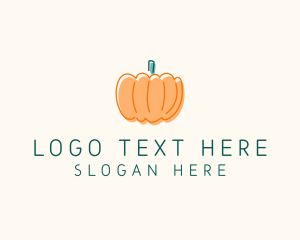 Farmers Market - Pumpkin Squash Vegetable logo design