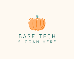 Pumpkin Squash Vegetable logo design