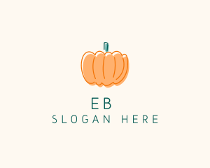 Pumpkin Squash Vegetable logo design