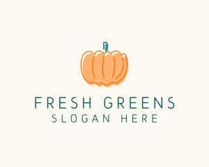 Vegetable - Pumpkin Squash Vegetable logo design