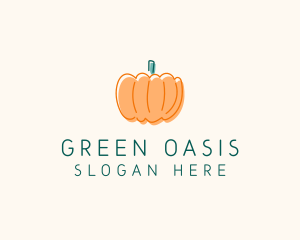 Pumpkin Squash Vegetable logo design