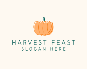 Pumpkin Squash Vegetable logo design