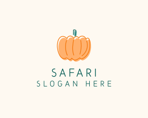 Pumpkin Squash Vegetable logo design