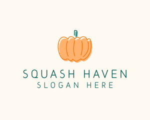 Pumpkin Squash Vegetable logo design