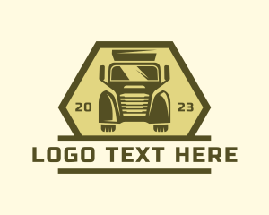 Forwarding - Trailer Truck Logistics logo design