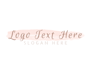 Influencer - Watercolor Beauty Cursive logo design