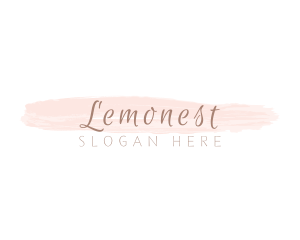 Watercolor Beauty Cursive Logo