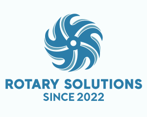 Rotary - Turbine Propeller Fan logo design