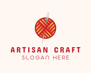 Yarn Thread Knitting logo design