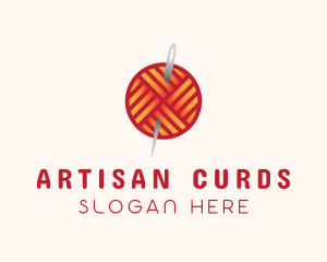 Yarn Thread Knitting logo design