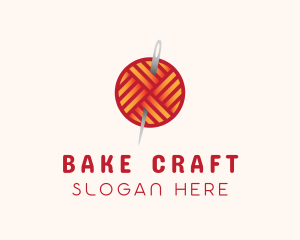 Yarn Thread Knitting logo design