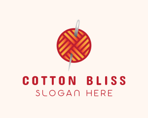 Yarn Thread Knitting logo design