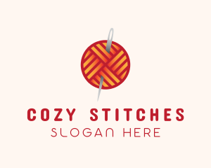 Knitting - Yarn Thread Knitting logo design