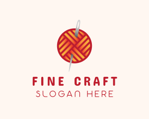 Yarn Thread Knitting logo design