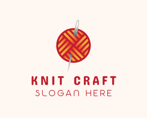 Knit - Yarn Thread Knitting logo design