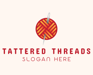 Yarn Thread Knitting logo design