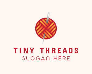 Yarn Thread Knitting logo design