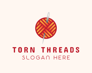 Yarn Thread Knitting logo design