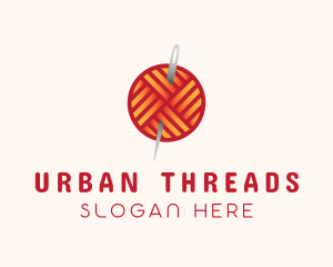 Yarn Thread Knitting logo design