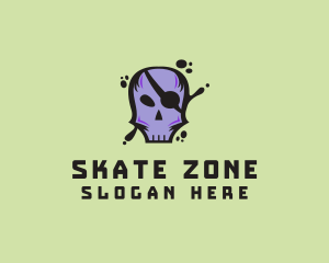 Skull Skate Pirate logo design