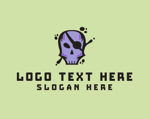 Horror - Skull Skate Pirate logo design
