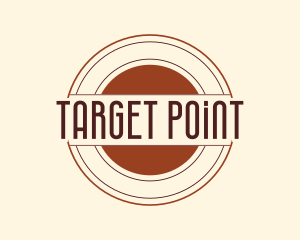 Aim - Shooting Target Badge logo design