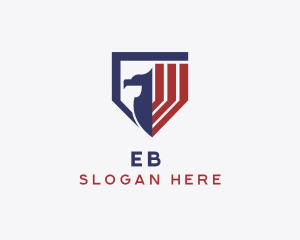Veteran - Patriotic Eagle Shield logo design