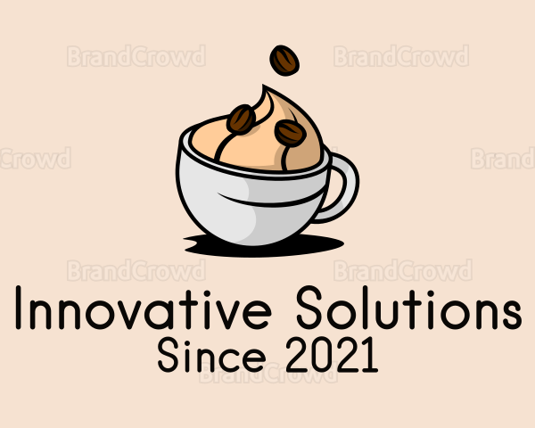 Iced Coffee Drink Logo