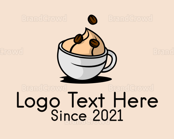 Iced Coffee Drink Logo