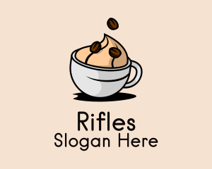 Iced Coffee Drink  Logo