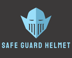 Helmet - Blue Knight Helmet logo design