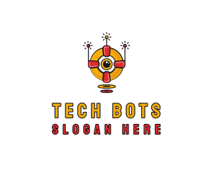 Robotic - Eye Robot Lifebuoy logo design