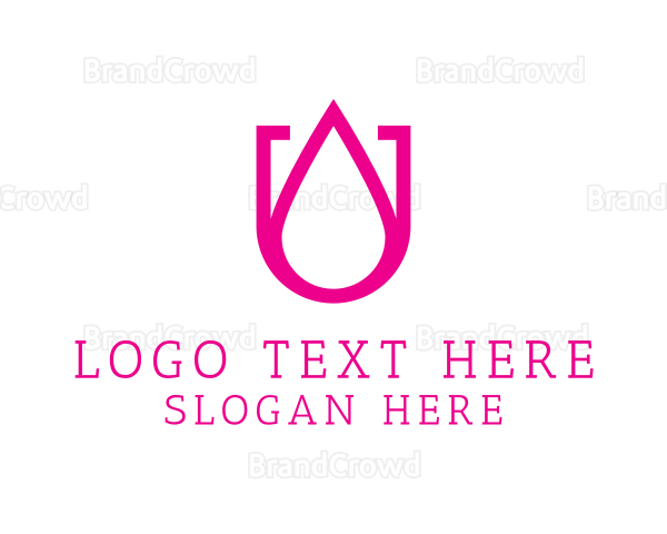Pink U Droplet Logo