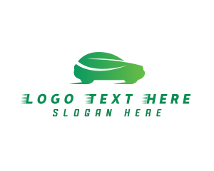 Green Car - Eco Friendly Car logo design